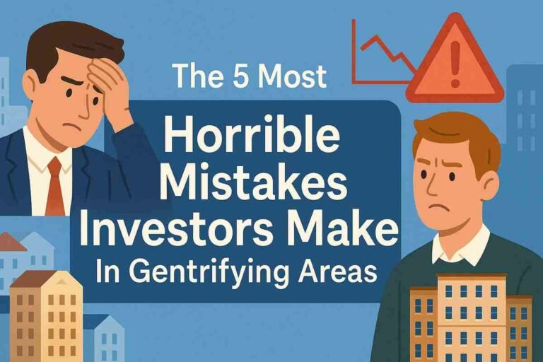 The 5 Most Horrible Mistakes Investors Make in Gentrifying Areas
